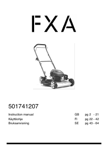 Käyttöohje FXA GL51YL-B Ruohonleikkuri