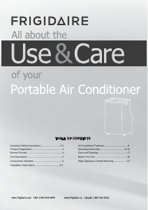Handleiding Frigidaire FFPA1222U1 Airconditioner