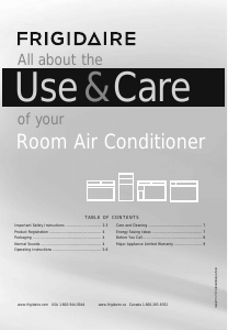 Manual Frigidaire FFRA0811R1 Air Conditioner