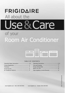 Manual Frigidaire FFRA2822R2 Air Conditioner