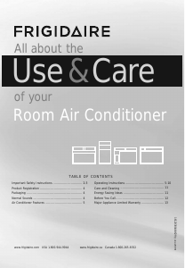 Manual Frigidaire FFRE0633S1 Air Conditioner