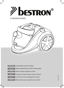 Manual de uso Bestron D1800SP Aspirador