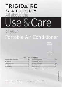Manual Frigidaire FGPC1244T1 Air Conditioner