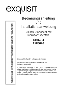 Bedienungsanleitung Exquisit EHI 60I-3 Herd