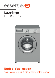 Mode d’emploi Essentiel B ELF 812 DD1s Lave-linge