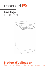 Mode d’emploi Essentiel B ELT 612 DD4 Lave-linge