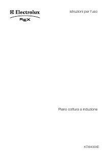 Manuale Electrolux-Rex KTI6400XE Piano cottura
