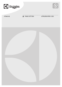 Manuale Electrolux-Rex KTI8401XE Piano cottura