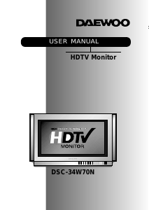 Bruksanvisning Daewoo DSC-34W70N TV