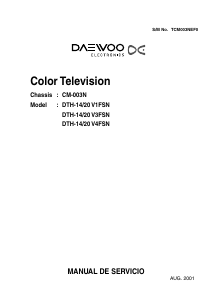 Bruksanvisning Daewoo DTH-14 V4FSN TV