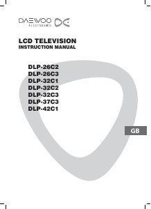 Bruksanvisning Daewoo DLP-26C3 LCD TV