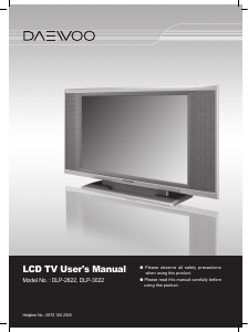 Bruksanvisning Daewoo DLP-2622 LCD TV