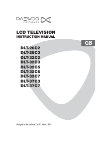Bruksanvisning Daewoo DLT-37C7 LCD TV