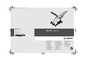 Manuale Bosch GNF 65 A Professional Sega circolare