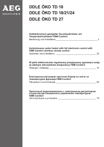 Instrukcja AEG DDLE ÖKO TD 18 Bojler