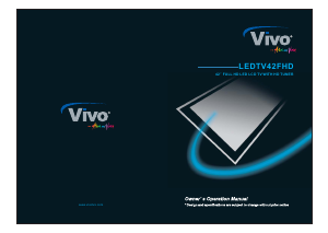 Bruksanvisning Vivo LEDTV42FHD LCD TV