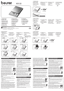 Manual de uso Beurer KS 22 Báscula de cocina