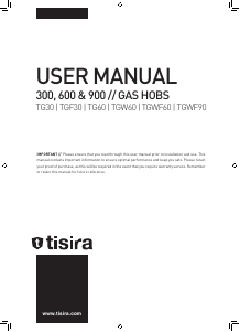 Bruksanvisning Tisira TG60 Häll