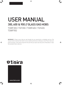 Manual Tisira TGWF90G Hob