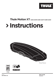 Hướng dẫn sử dụng Thule Motion XT L Hộp gắn mái