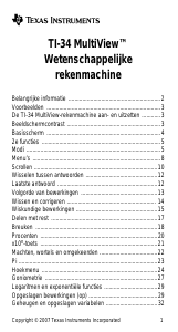 Handleiding Texas Instruments TI-34 MultiView Rekenmachine
