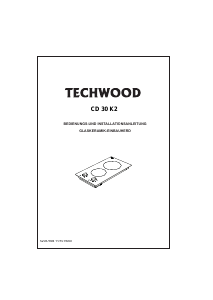 Bedienungsanleitung Techwood CD30K2 Kochfeld
