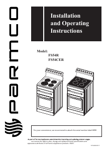 Manual Parmco FS54R Range