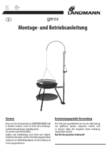 Bedienungsanleitung Landmann 11064 Geos Barbecue