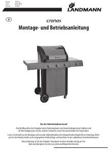 Bedienungsanleitung Landmann 12771 Cronos Barbecue