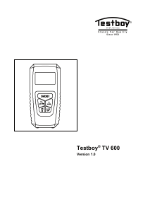 Instrukcja Testboy TV 600 Dalmierz laserowy