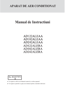 Manual Haier AD182ALEAA Aer condiționat