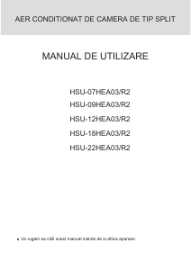 Manual Haier HSU-07HEA03/R2 Aer condiționat