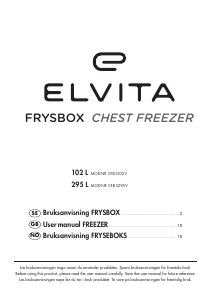 Bruksanvisning Elvita CFB3295V Fryser