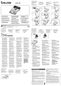Manual de uso Beurer KS 39 Báscula de cocina