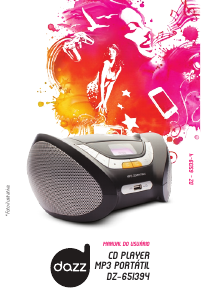 Manual Dazz DZ-651394 Leitor de CD