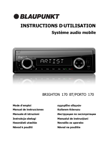 Instrukcja Blaupunkt Porto 170 Radio samochodowe