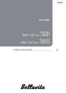 Mode d’emploi Bellavita WM 1207 A++ WVET2 Lave-linge