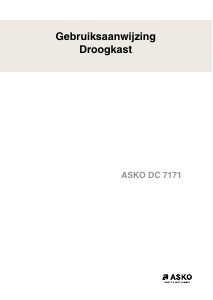 Handleiding Asko DC7171 Wasdroger