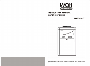 Manual Wolf Power WWD-202 T Water Dispenser