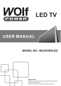 Handleiding Wolf Power WLED39DLED LED televisie