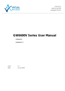 Manual Virtual Access GW6600V Router