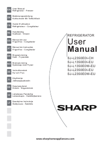 Mode d’emploi Sharp SJ-L1350E0I-EU Réfrigérateur