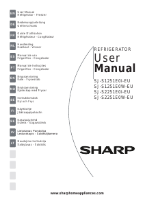Manual Sharp SJ-S1251E0I-EU Refrigerator