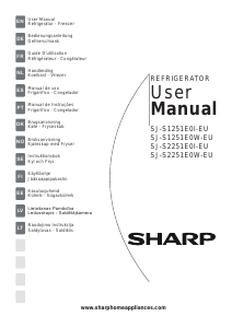 Bedienungsanleitung Sharp SJ-S1251E0I-EU Kühlschrank