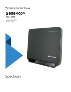 Manual Sagemcom F@st 5260 Router