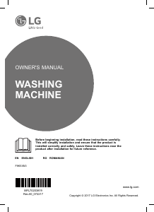 Manual LG F8K5XN3 Washing Machine