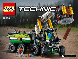 Manual Lego set 42080 Technic Máquina florestal