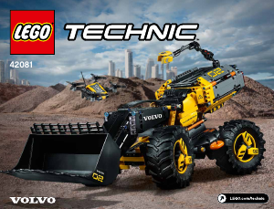 Handleiding Lego set 42081 Technic Volvo Concept wiellader ZEUX