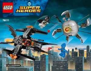 Manual Lego set 76111 Super Heroes Batman: A derrubada do Irmão Olho