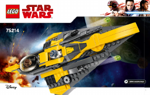Návod Lego set 75214 Star Wars Anakinov jediský Starfighter